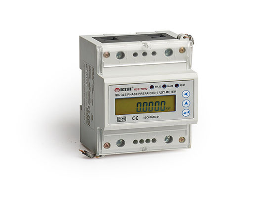 Monofase Ami Electric Meter del tester di KWH della ferrovia di baccano di IEC 62053 10 80 un 50 60 hertz