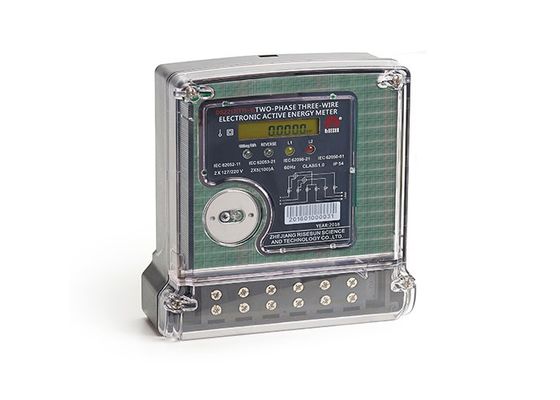 IEC 62052 11 di accuratezza della classe 1 del contatore elettrico di fase del registro del Cyclometer doppio